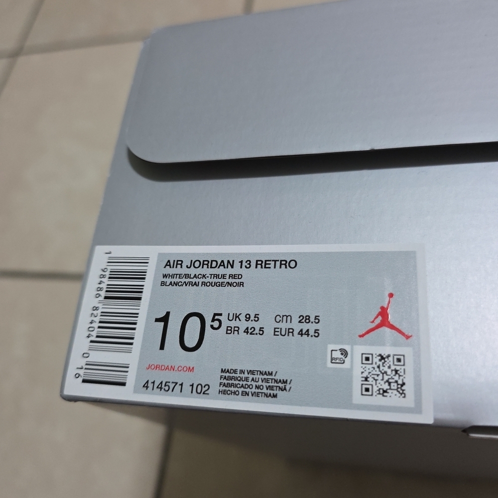 Jordan Air Jordan 13 Retro White Black True Red